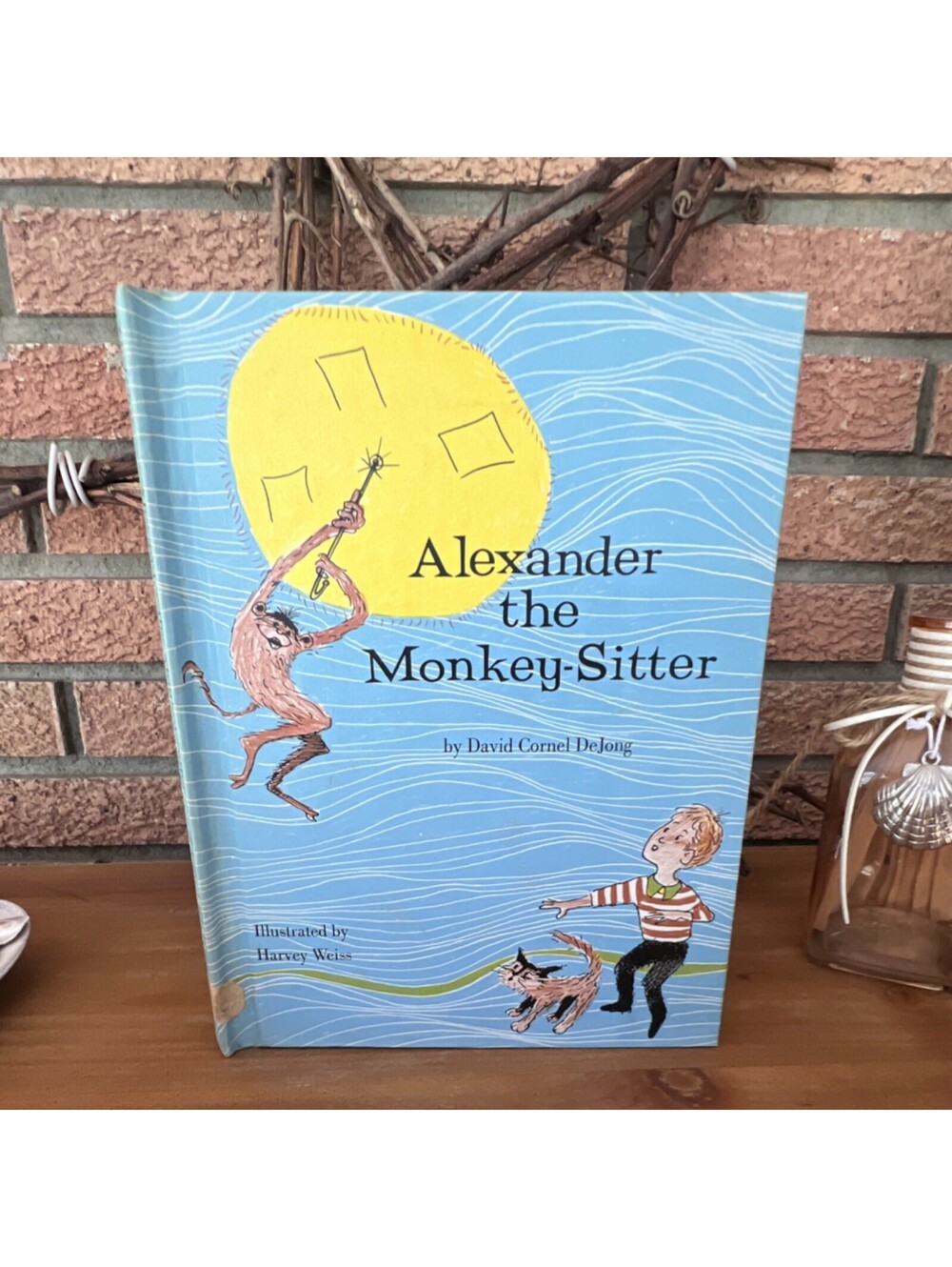 Vintage 1965 Alexander the Monkey-Sitter Dejong HC Book 2nd edition